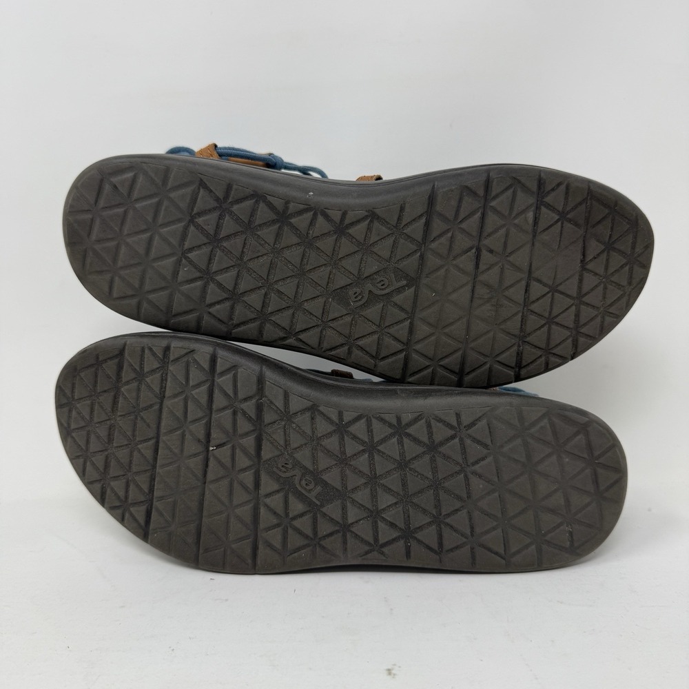 Teva Voya Infinity Women's Sandals Blue Brown Strappy Minimalist Size 9 - Picture 8 of 10
